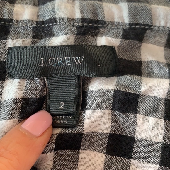 J Crew gingham bell sleeve top - Picture 6 of 6